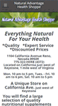 Mobile Screenshot of naturaladvantagehealthshoppe.com