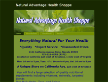 Tablet Screenshot of naturaladvantagehealthshoppe.com